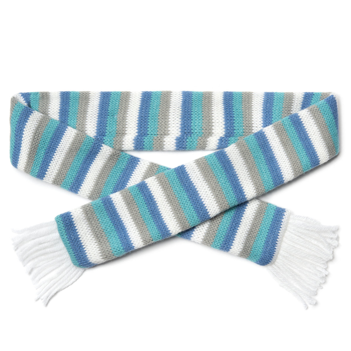 Blue Striped Scarf