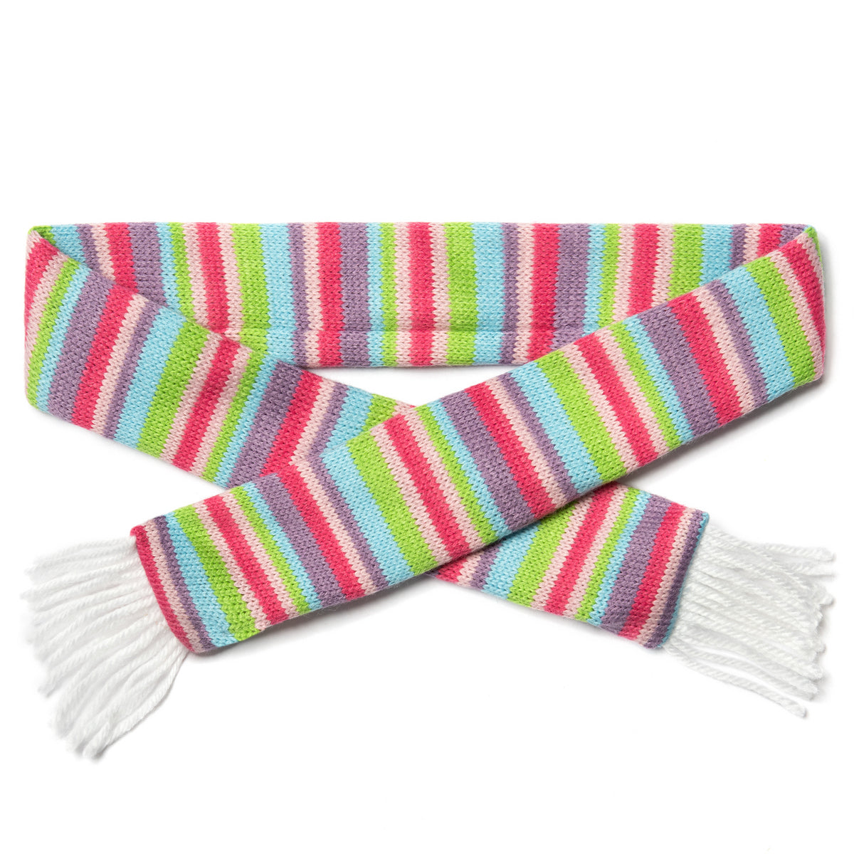 Rainbow Striped Scarf