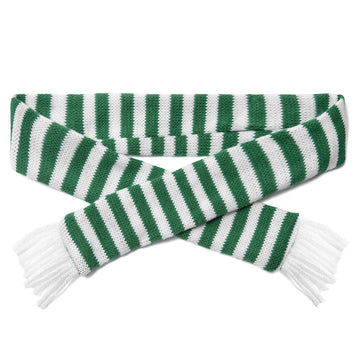 Green Striped Scarf