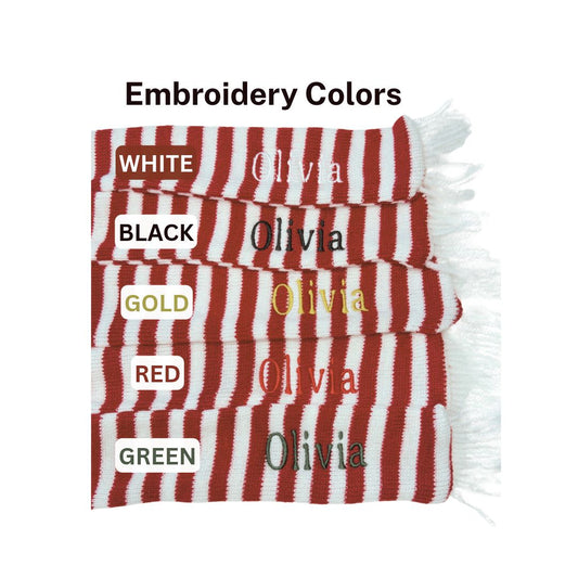 Red Striped Scarf